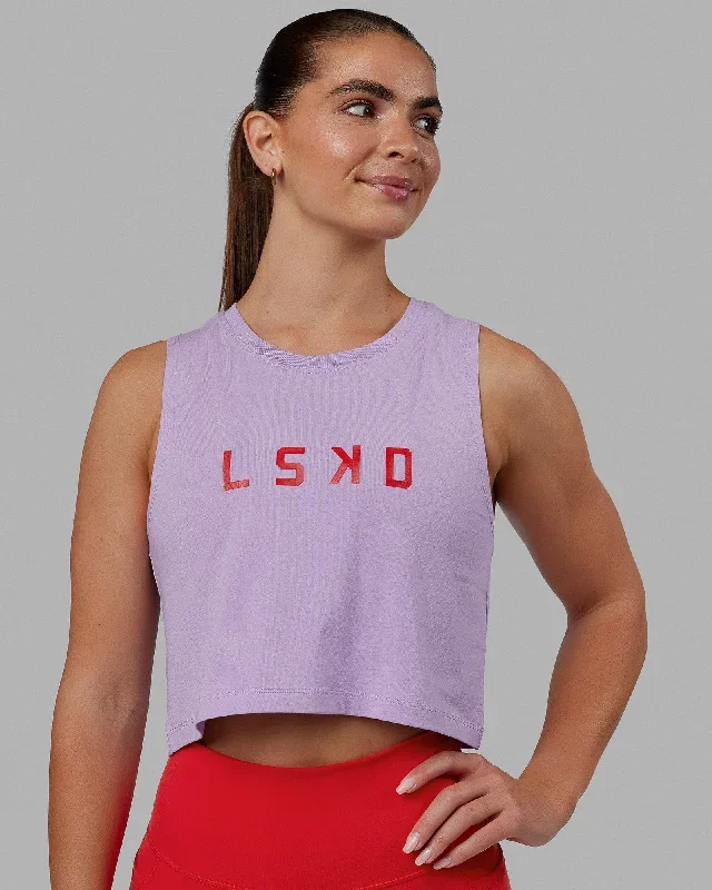 Agile FLXCotton Tank - Pale Lilac-Infrared