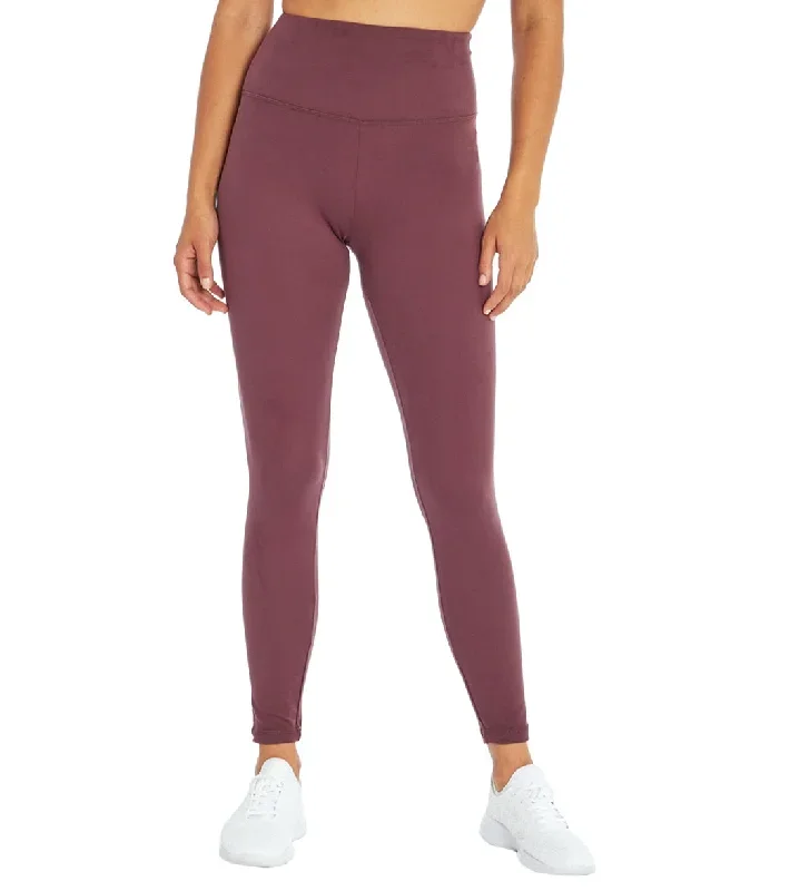 Balance Collection Easy Ankle Yoga Leggings Plum Wine