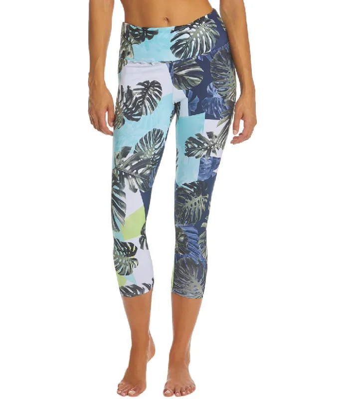 Balance Collection Printed High Waisted Yoga Capris Starry Night Geo