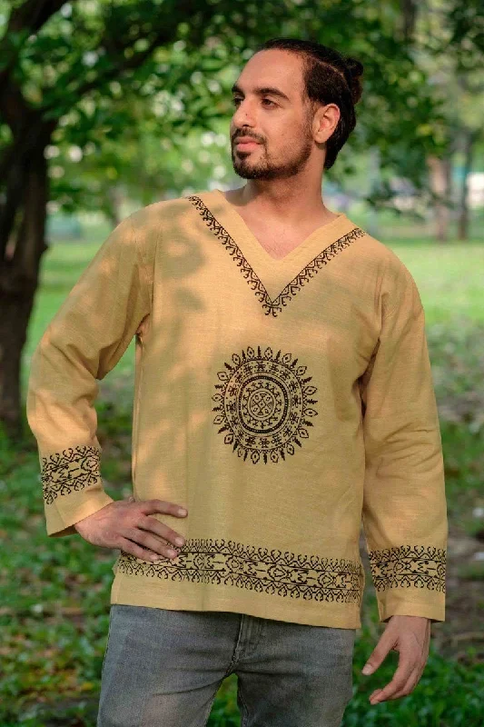 Beige Mandala Shirt