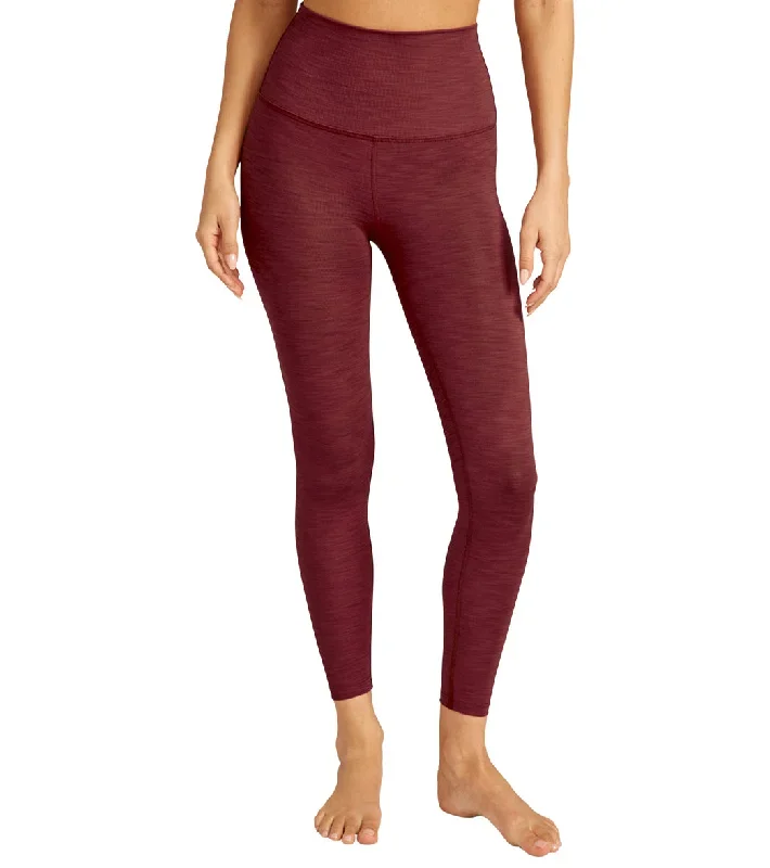 Beyond Yoga Heather Rib High Waisted 7/8 Yoga Leggings