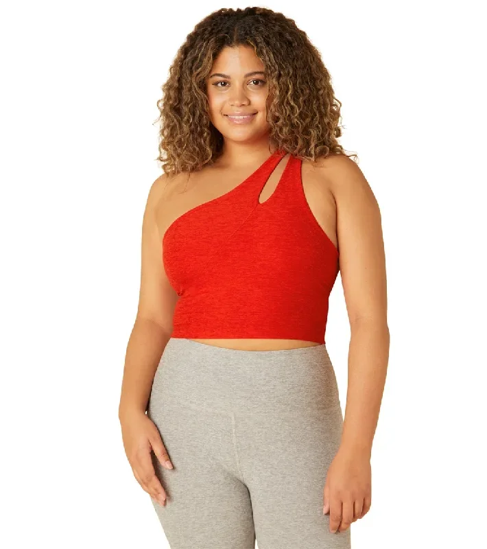 Beyond Yoga Spacedye Lost Your Mind Cropped Tank Red Hot-Siren