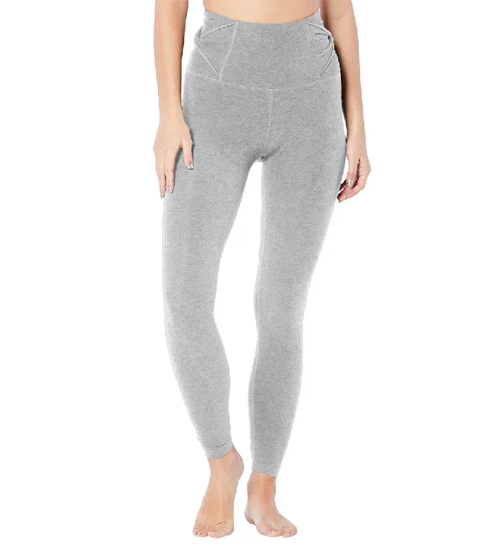 Beyond Yoga Spacedye Twist Through High Waisted 7/8 Leggings Silver Mist