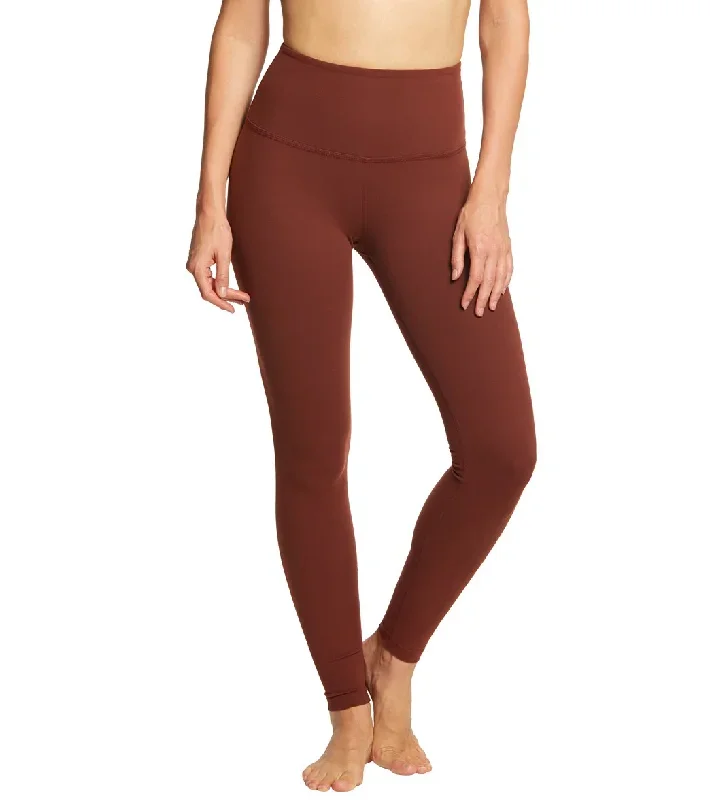 Beyond Yoga Take Me Higher Long Yoga Leggings Red Rock