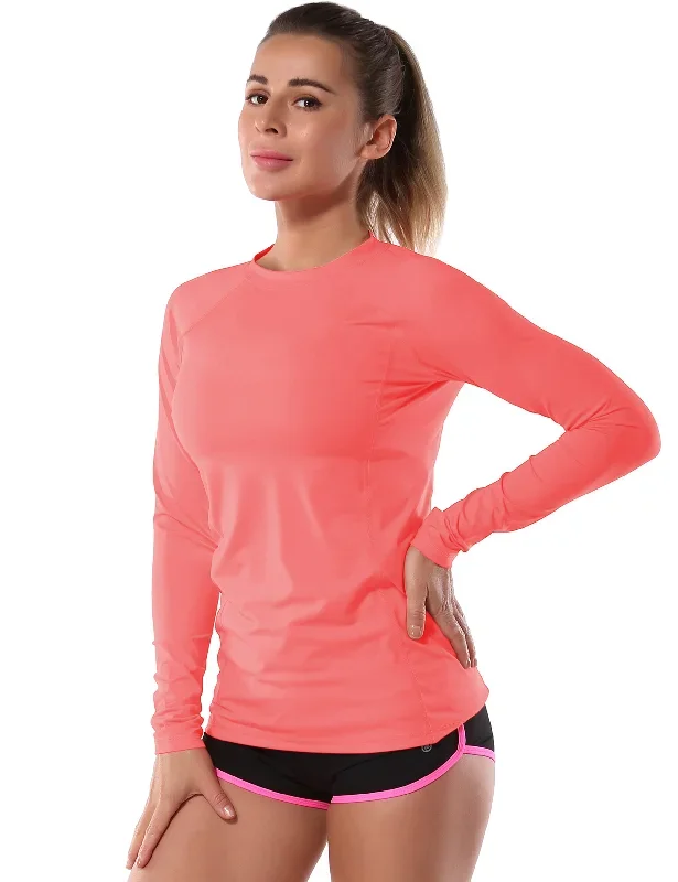 Long Sleeve UPF 50+Rashguard coral