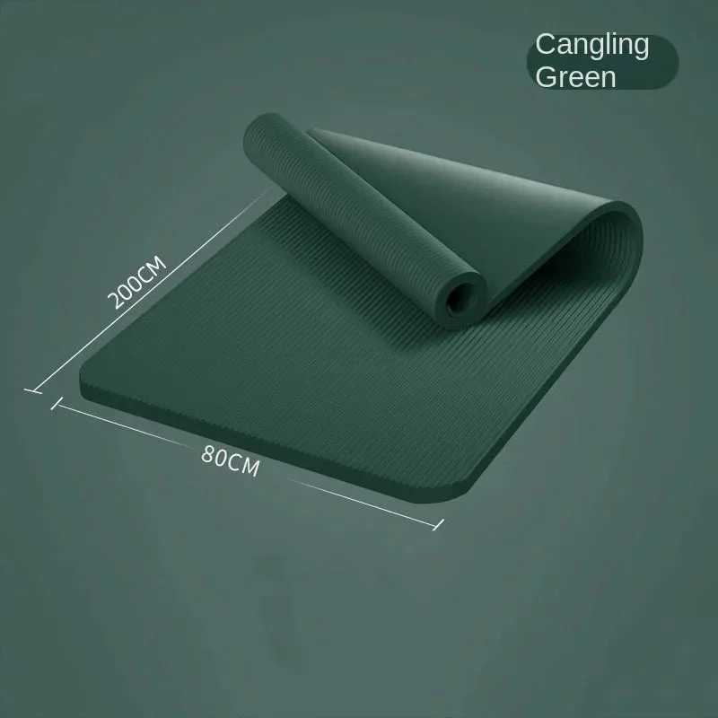 Dark green yoga mat