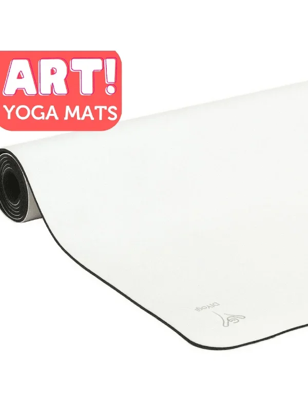 DIYogi ART YOGA MAT - WHITE