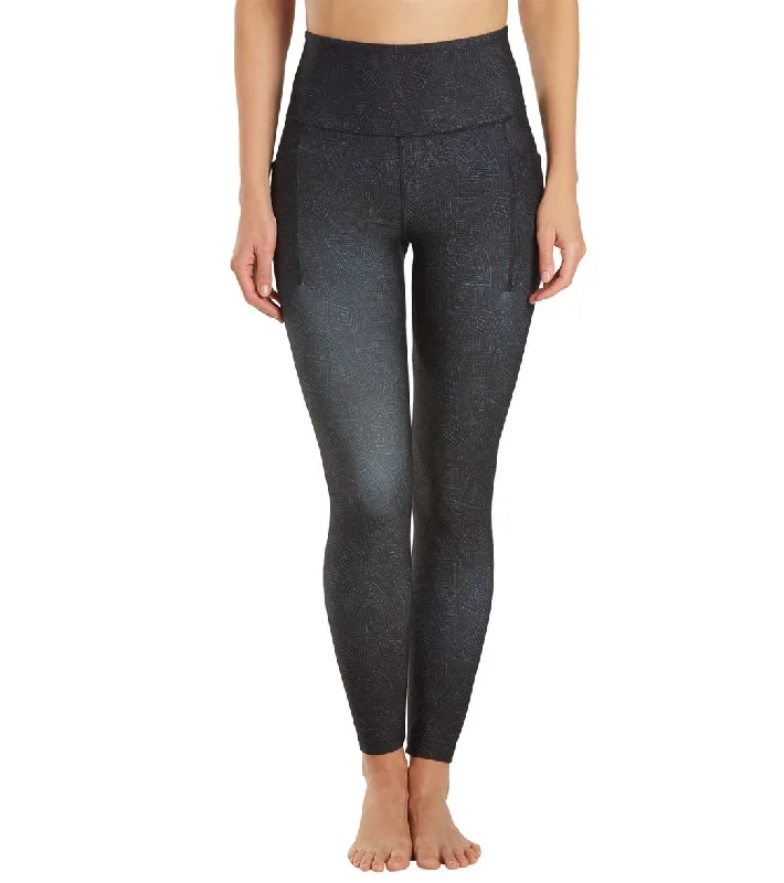 Everyday Yoga Uphold Tribe High Waisted 7/8 Leggings With Pockets 25