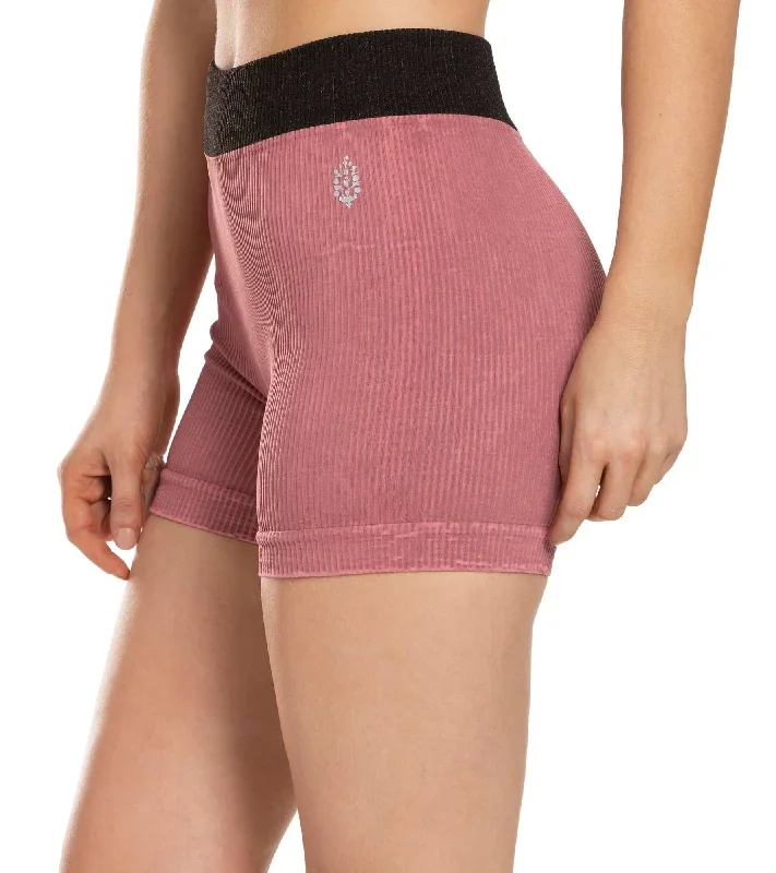 Free People Movement Seamless Shorts Dark Red