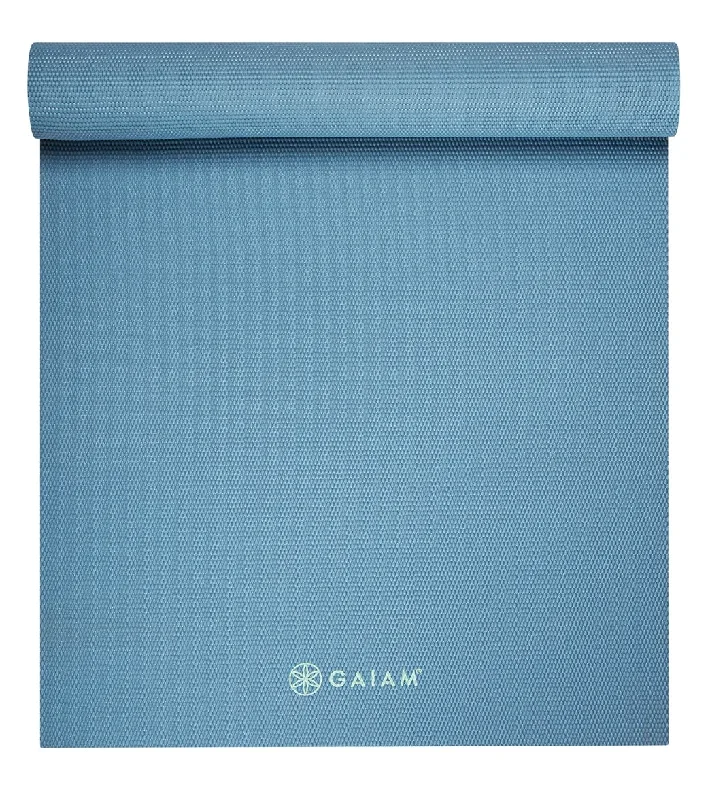 Gaiam 5mm Yoga Mat Blue Shadow