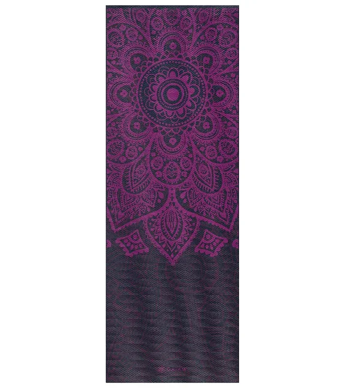 Gaiam 6mm Yoga Mat Plum Sundial Layers