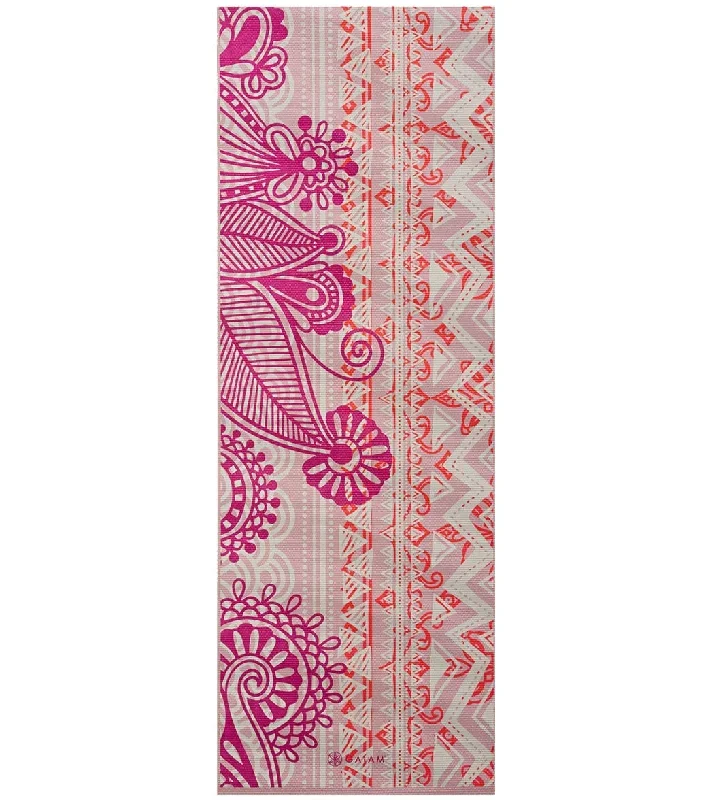 Gaiam Bohemian Rose Classic Yoga Mat 68 4mm Bohemian Rose