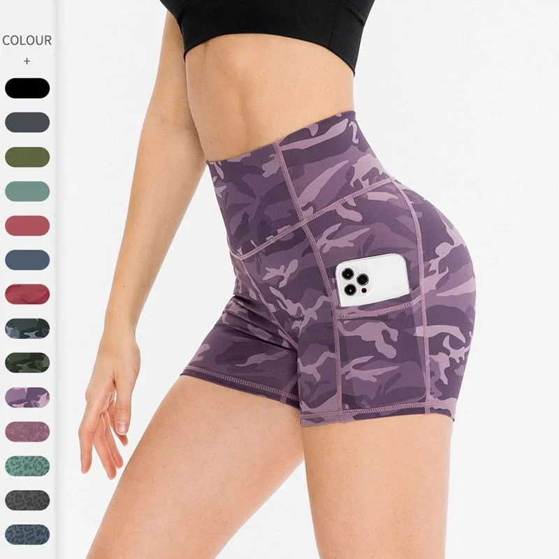 High Waist Hip Raise Tight Yoga Shorts