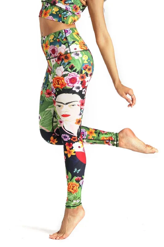 Kahlo Printed Yoga Leggings