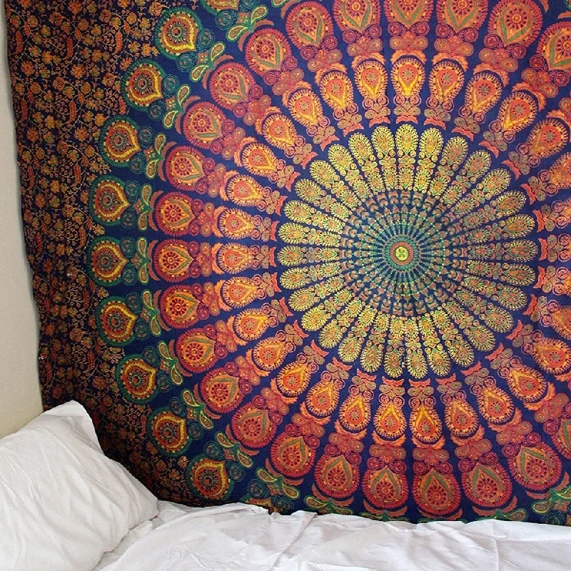 Large 200x150cm Mandala Indian Tapestry Wall Hanging Bohemian Beach