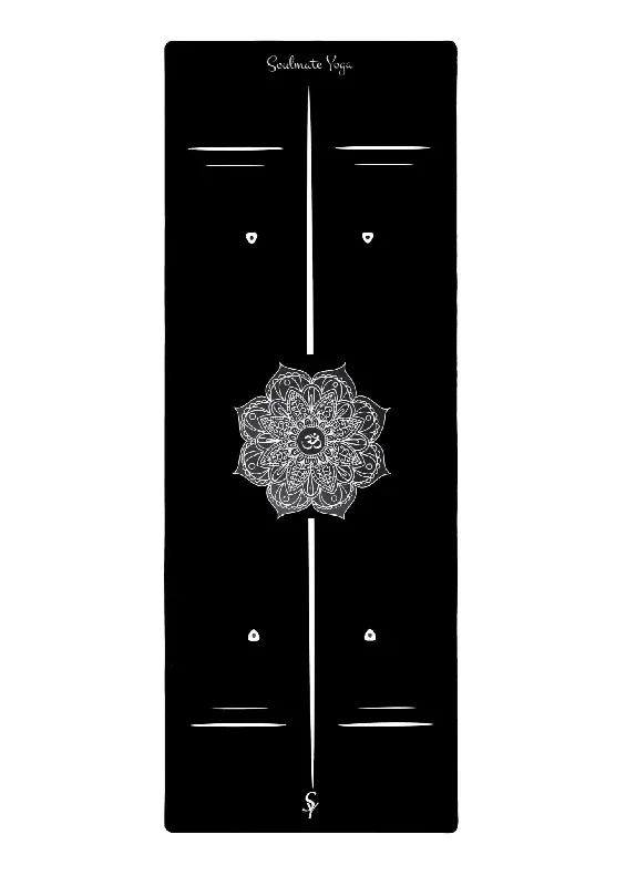 Non Slip Eco Friendly Soulmate Yoga Mat Black