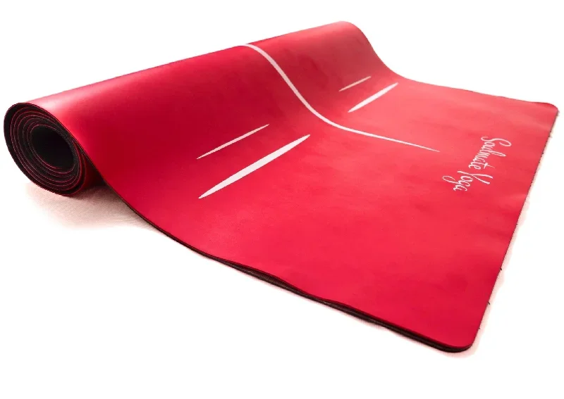 non-slip-soulmateyoga-mat-red