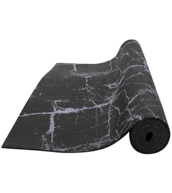 Oak and Reed 4mm Yoga Mat, Marble Black