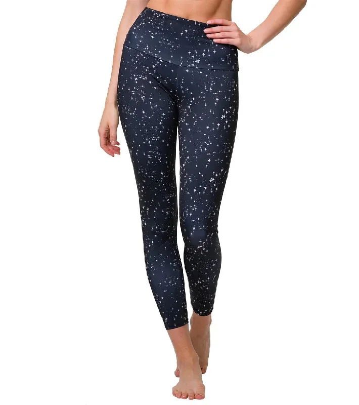 Onzie High Waisted Basic 7/8 Yoga Leggings Starry Night