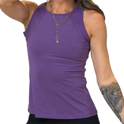 Peekaboo Back Tank Top | Grape