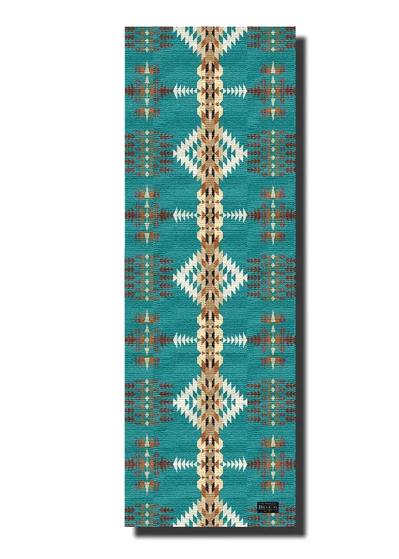 Ascend Yoga Mat Pendleton Rancho Arroyo Turquoise Mat