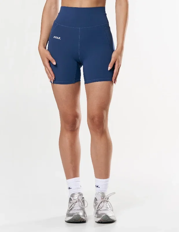 Phone Pocket Midi Bike Shorts NANDEX  - Navy