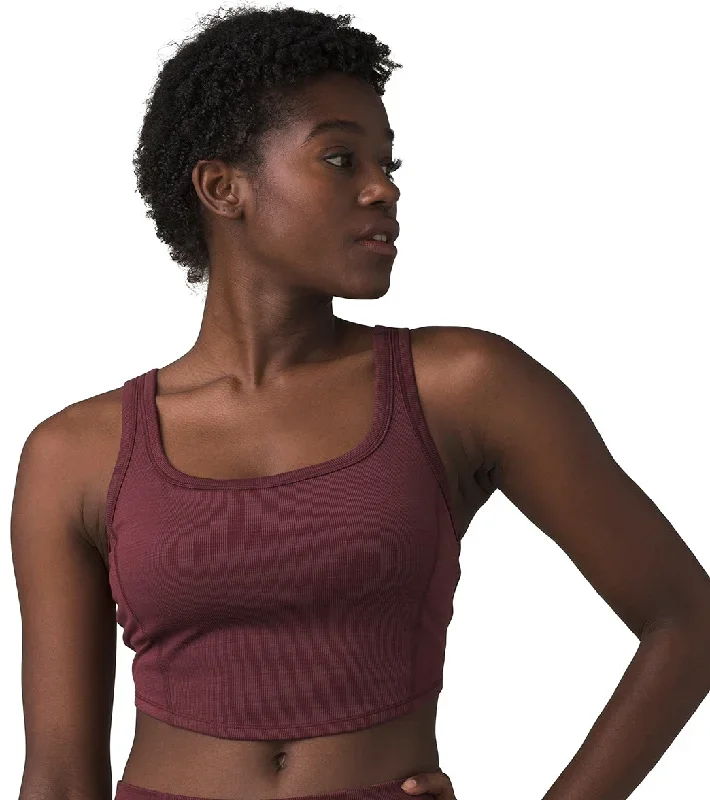 prAna Becksa Bralette Maroon Heather