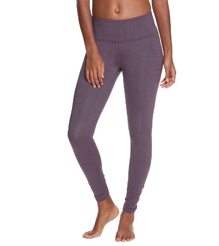 prAna Misty Yoga Leggings Dark Plum Geo