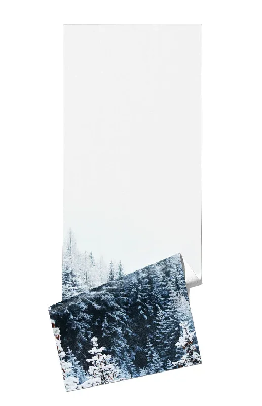 Snowy Forest Print Yoga Mat