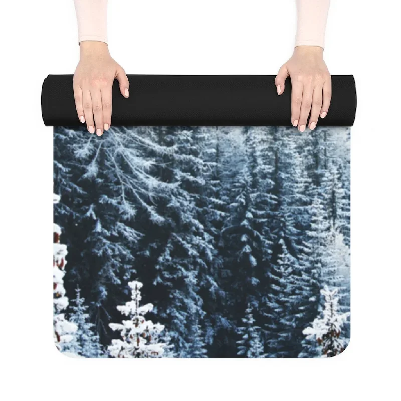 snowy-forest-print-luxury-yoga-mat