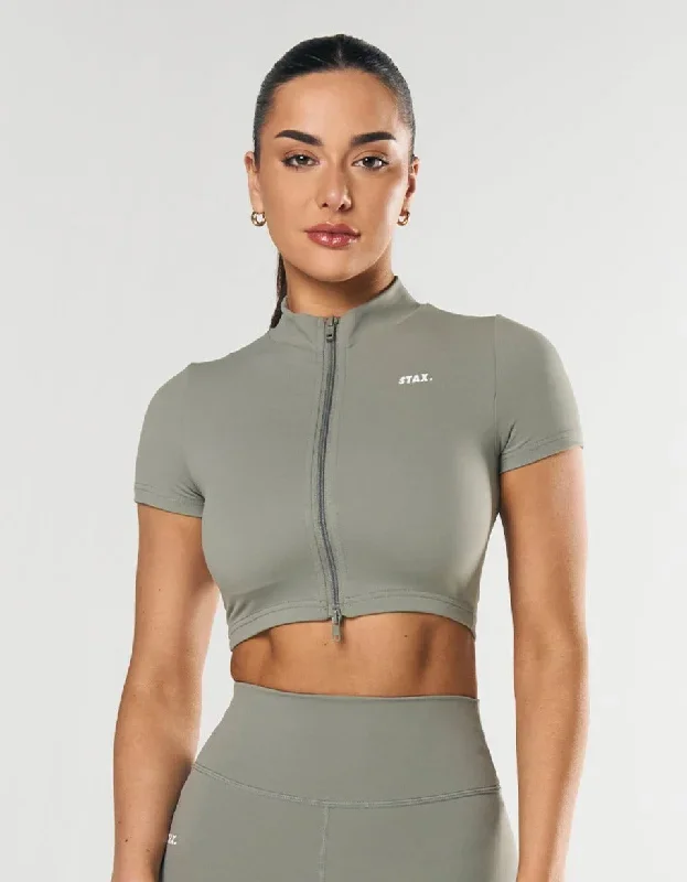 Base Zip Crop NANDEX  - Sage