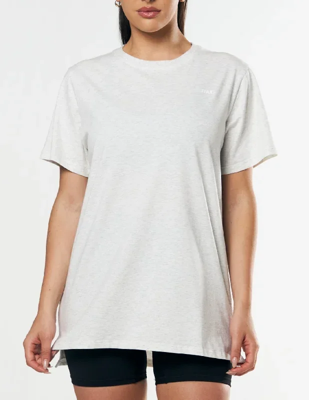 Oversize Tee - Grey Marle