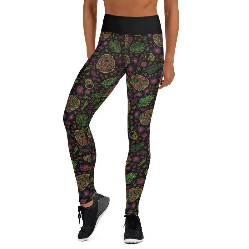 Sugarskull Yoga Leggings