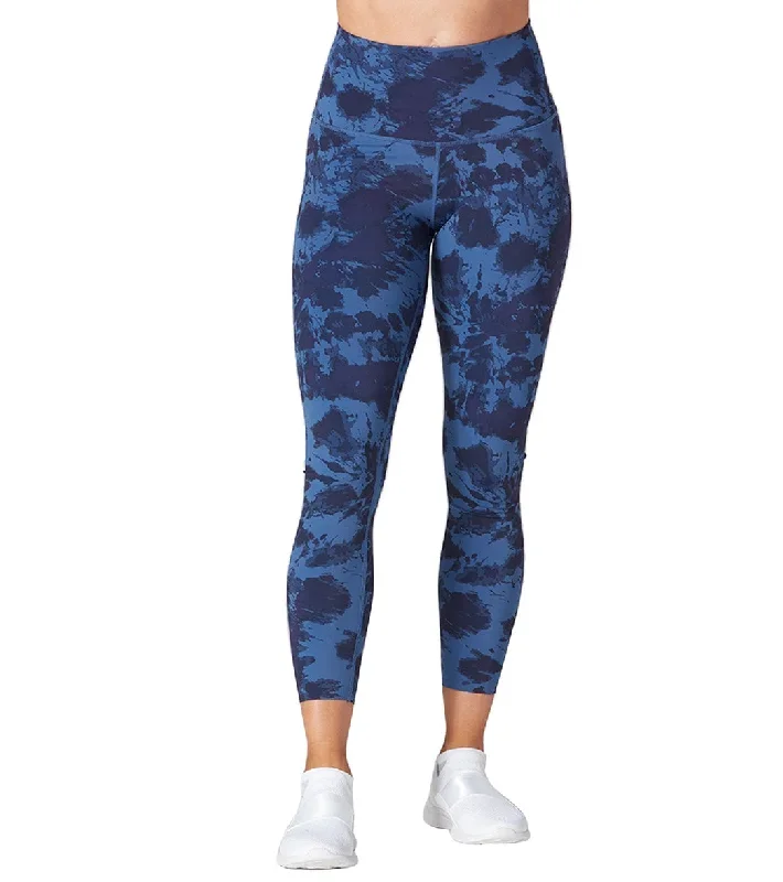 Tavi High Waisted 7/8 Yoga Leggings Deepwater Tie Dye