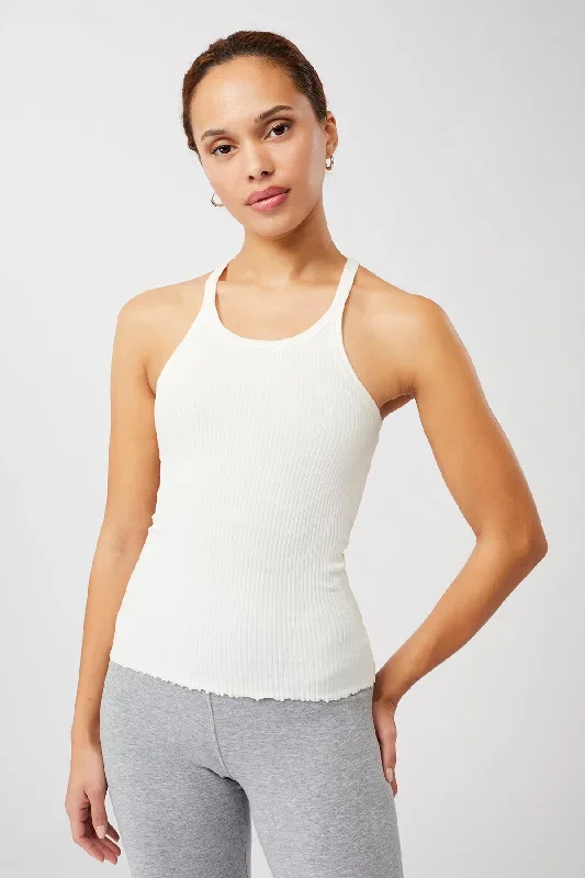 Ribbed Tank Top (White)