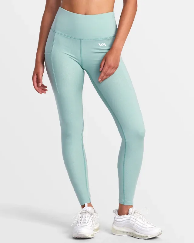 VA Essential High Waist Leggings - Green Haze