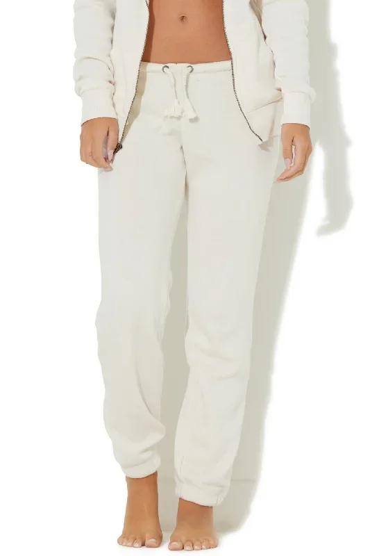 Vintage Havana/Ocean Drive Burn Out Sweatpants OD1499 Coconut White