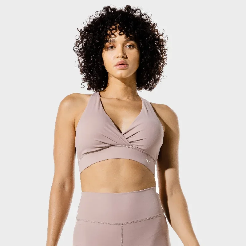 Women's Fitness - Wrap Sports Bra - Bark