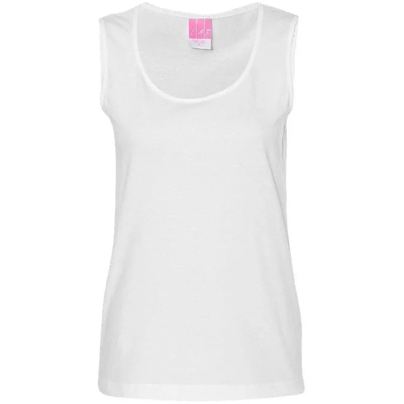 Women's Yoga Cotton Tank Top - White